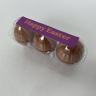 티나피크닉 부활절 투명 3구 계란포장세트, 보라(스티커), 20세트