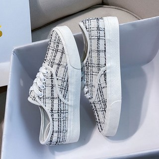 女款格紋帆布休閒鞋 YT_RE877