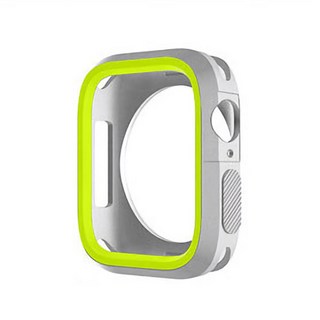 Alpina Case Apple Watch 矽膠防撞全包覆雙色保護殼 40mm, 灰色霓虹
