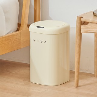 VISVIVA Viva 感應式D-Edge垃圾桶, 1個, 黃色