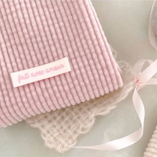 왕골덴 대폭 무지 코튜로이 원단, 핑크, 1개