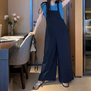 MEICHEL Trieul寬鬆大尺碼吊帶褲 11193