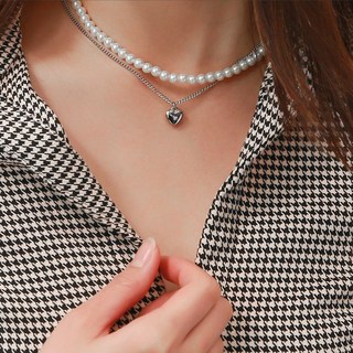 OST 女款醫療鋼粗鍊立體愛心時尚鍊條項鍊