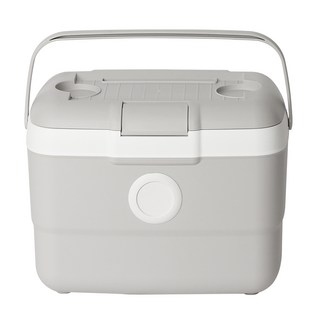 OLIVING 圓點桌板保溫箱, 淺灰色, 25L