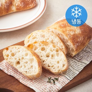 프레시오늘 저온숙성 소프트 수제 저당 플레인 치아바타 2개입 (냉동), 260g, 1개