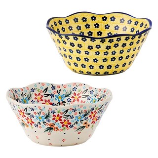 PAWIE 賈利皮耶麵碗2件組, 黃花, 1組