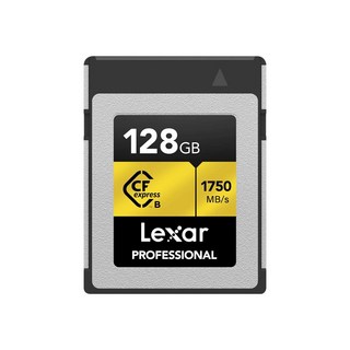 Lexar 雷克沙 Gold 系列 Professional CFexpress Type B 記憶卡 LCXEXPR128G‐RNENG, 1個, 128GB