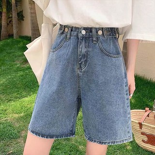 andstyle 女款腰圍可自行調節五分牛仔短褲 262472