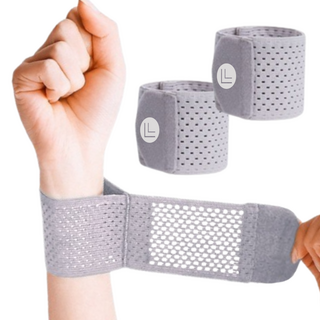 關節指南 超輕量纖薄護腕, 2個, 灰色