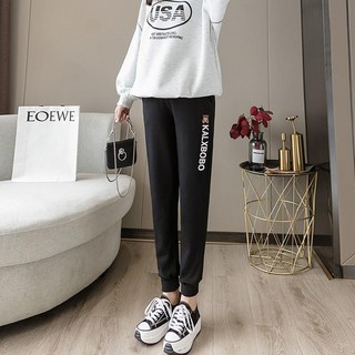 daysoy 束口褲 小熊 可愛 孕婦 長褲