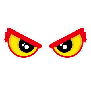 Mungkiwoldeu 保持安全距離反光貼紙 大型彩色老鷹003, 1套, 混合顏色