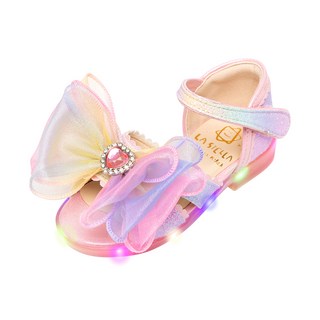 LA STELLA 女童芭比LED涼鞋