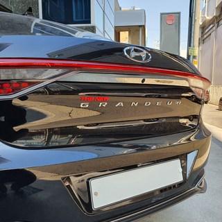 BIBLEAUTO 汽車字樣徽章 適用 The New Grandeur (2019年12月) 紅色, 新輝煌 2019 年 12 月