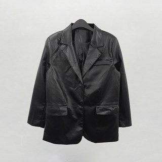奢華翻領皮革夾克