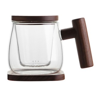 KALDIN 透明茶壺寬, 核桃, 300毫升
