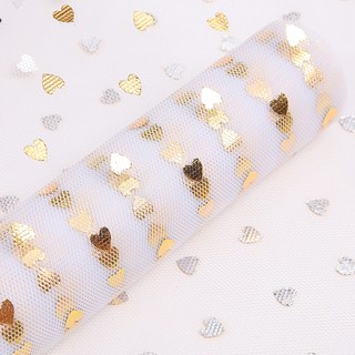 Maket Gamseong 花束包裝網紗, 愛心白, 2個