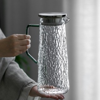 ZOZO 日式樹紋玻璃冷水壺 DN47-1, 透明色, 1個, 1.5L