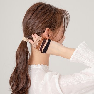 afinar 彈性好的直筒髮圈 10入