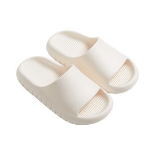UTUNE 調優軟糖拖鞋 奶油白 舒適防滑靜音室內拖鞋, 1雙, 24