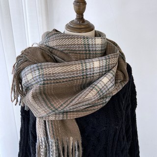 UNHEVE 溫暖格子圍巾