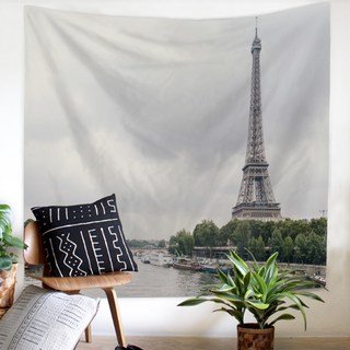 알로데 북유럽 파리 에펠 탑 풍경 패브릭 포스터 플란넬, NO 06