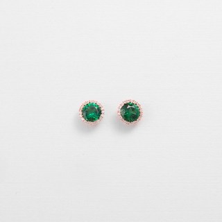 朱迪和保羅 女性用 馬內爾蓮 水晶銀耳環 E50489