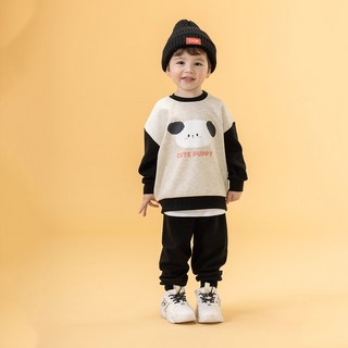 KIDSCOMO 童款小狗長袖套裝