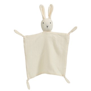 MK 兔寶寶手帕附件娃娃, 象牙白