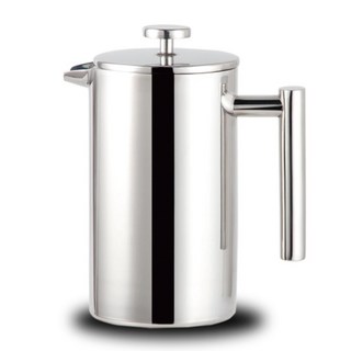 Homedi 不鏽鋼法式濾壓壺 350ml, 1組, 銀色