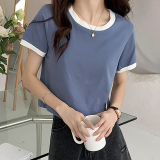 andstyle 女款Mori配色短袖短版T恤 262448