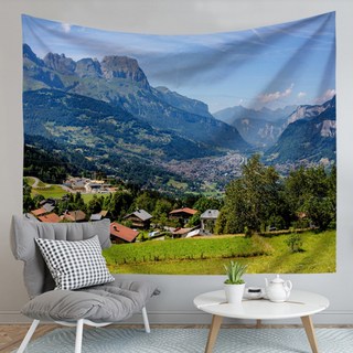 알로데 고산 풍경 장식 폴리에스텔 패브릭포스터, 08