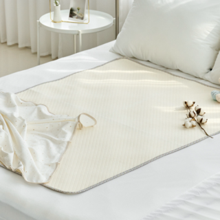 agazzang 嬰兒防滑棉質防水墊, 米色