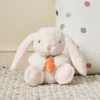 Modern House 迷你柔軟胡蘿蔔兔玩偶, 1個, 18cm, 象牙白