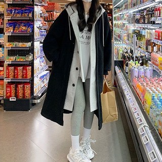 The Syrup 女性休閒假兩件刷毛連帽外套 B