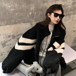 PEONIST Fleece寬鬆版型拉鍊外套