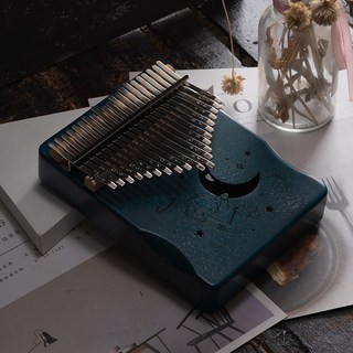 原聲卡林巴琴 21音 深藍色 太空人, 1個