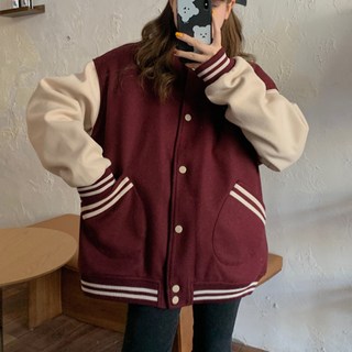 Goodif 女款奶油般柔軟棒球外套