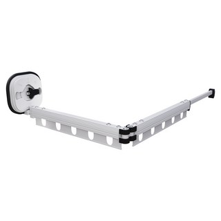 O.LAPLE 強力吸盤善用空間曬衣架 3層, 白色