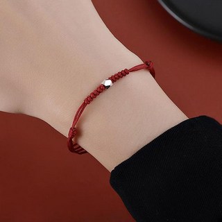 Buddha best 財運金運許願繩結手鍊 方形珠