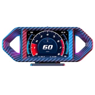 FLYone P26 汽車抬頭顯示器 OBD2 + GPS 雙系統多功能 坡度儀 加速度計, 1個, 黑色