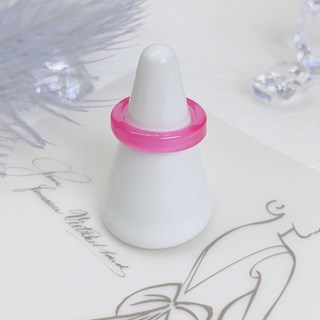 젤루나 여성용 심플 베이직 컬러 투명 호마이카 반지 B-48