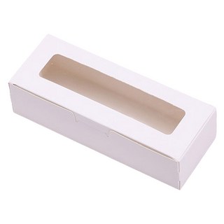 B Home Baking 長方形開窗禮物盒 2075, 白色 + 透明色, 10個