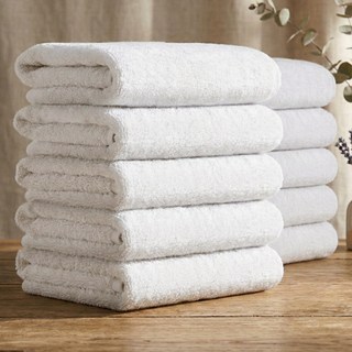 테리크 호텔수건 150g 30수 면사, 화이트, 10개