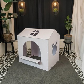 MODORI LIVING 熊熊著色塗鴉紙製遊戲屋, 白色系, 1個