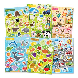 PLAYMAX The Genius 橡膠磁鐵認知磁性拼圖6件組, 1套