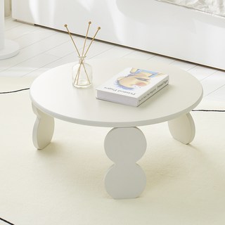 Indie Wood 和室沙發客廳折疊桌 600, 白色