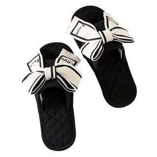 Everhouse 現代簡約蝴蝶結室內拖鞋, 白色, 1雙