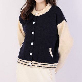 Murielle 女性圓領時尚短版棒球外套