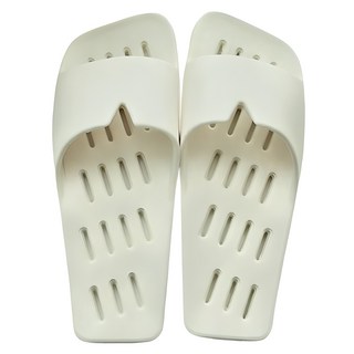 AdornHome 輕盈平底EVA浴室拖鞋, 1個, 白色