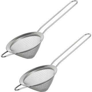 Kitchen Choice Belle Design 不鏽鋼三角濾網 銀色, 2個